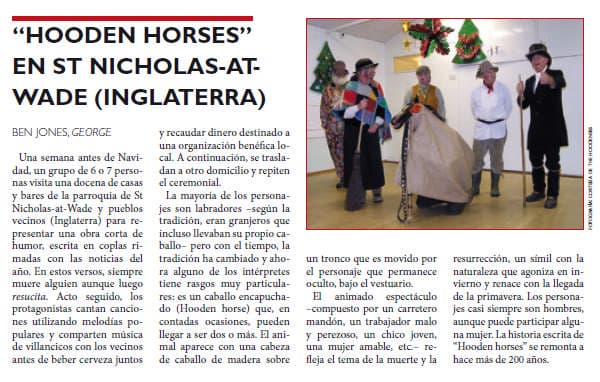 Hooden Horses in Carochos magazine